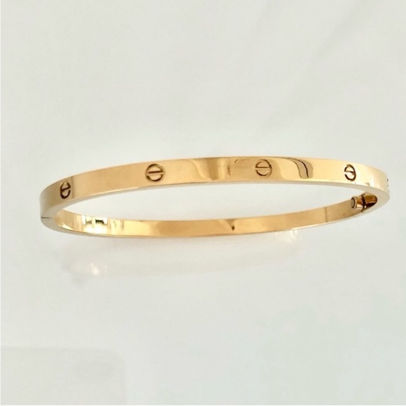 NEW Small Model Screw Cuff Bangle Love Bracelet with Screwdriver in Gold - Picture 1 of 11